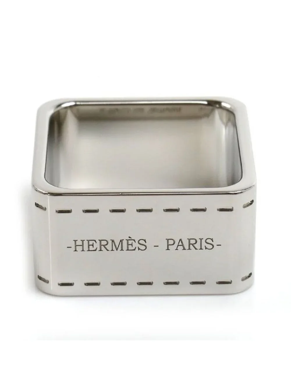 ★SOLD★ Hermes Metal Bolduc Scarf Ring 00 90 - Picture 3 of 5
